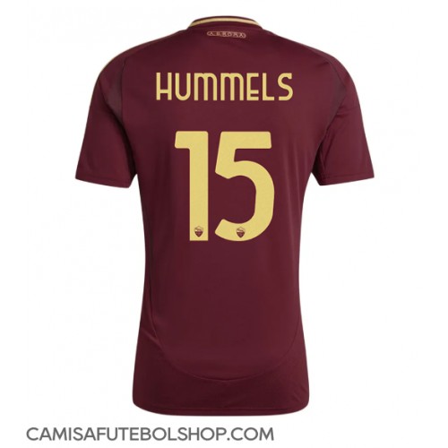 Camisa de time de futebol AS Roma Mats Hummels #15 Replicas 1º Equipamento 2024-25 Manga Curta